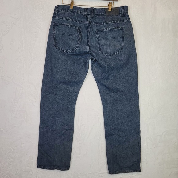 Beverly Hills Polo Jeans Blue Denim Straight Leg Casual Workwear Mens Size 36x31 - Picture 2 of 4